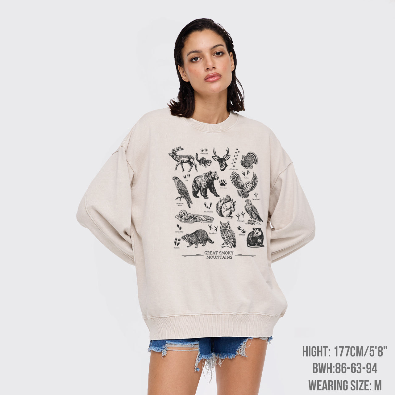 Tennessee National Park Wildlife Washed Sweatshirts
