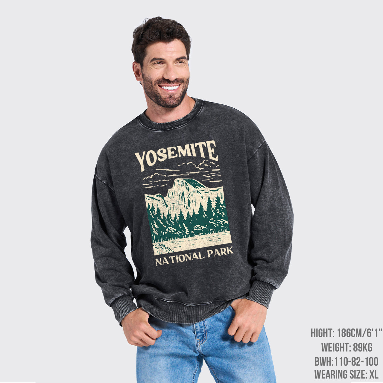 Yosemite Hiking Washed Sweatshirts