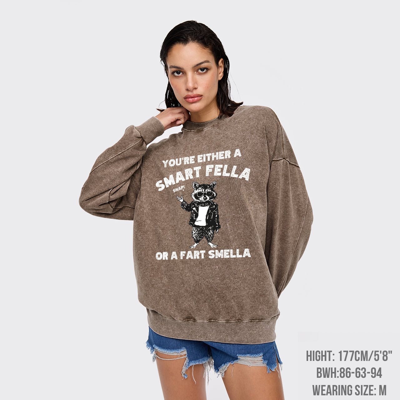 Snap Your Fingers Everyone Washed Sweatshirts