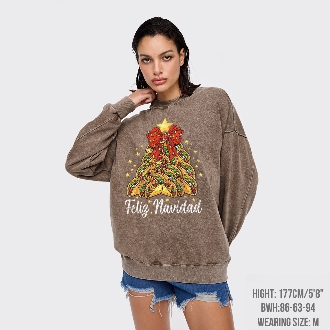 Mexican Food Washed Sweatshirts