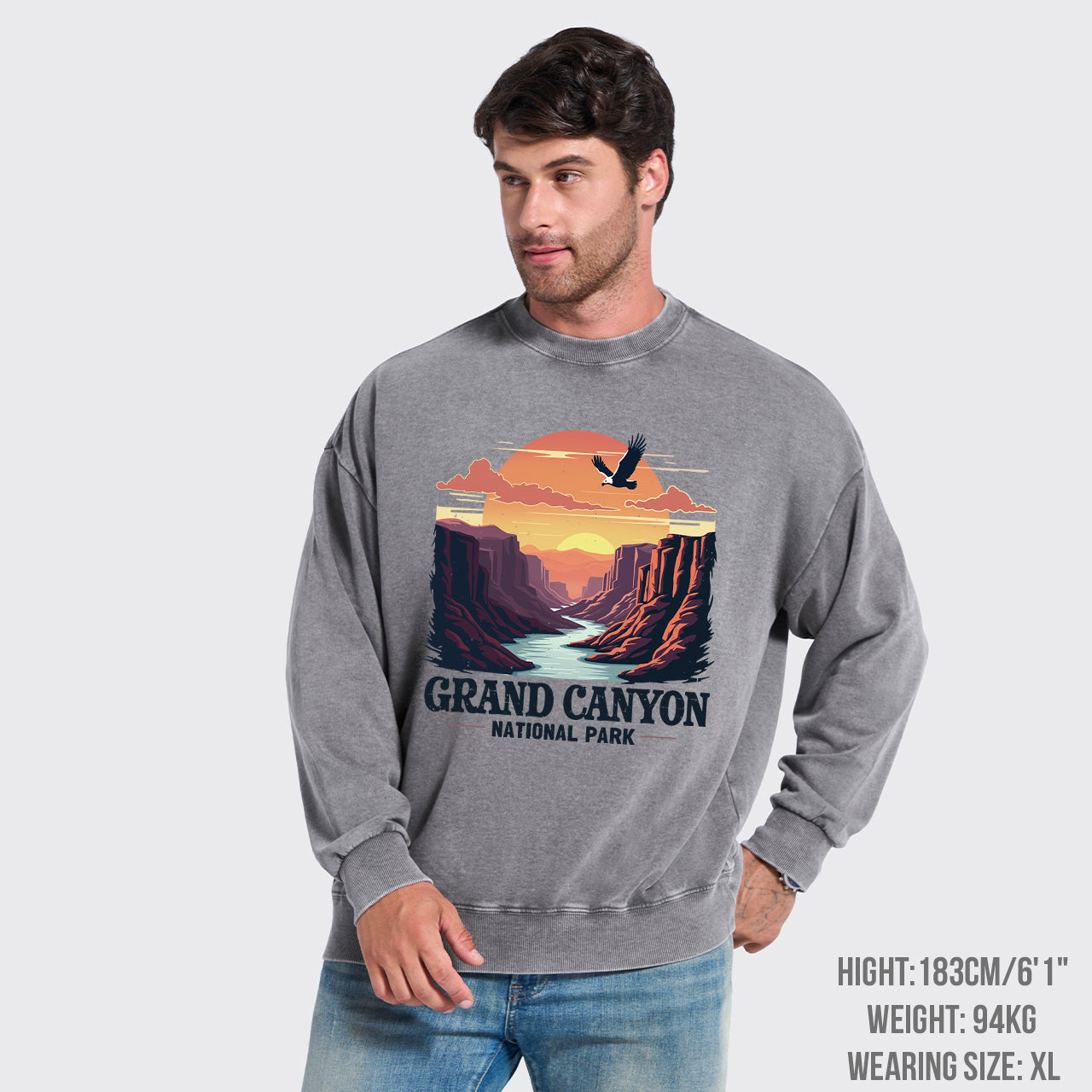 Grand Canyon National Park Washed Sweatshirts