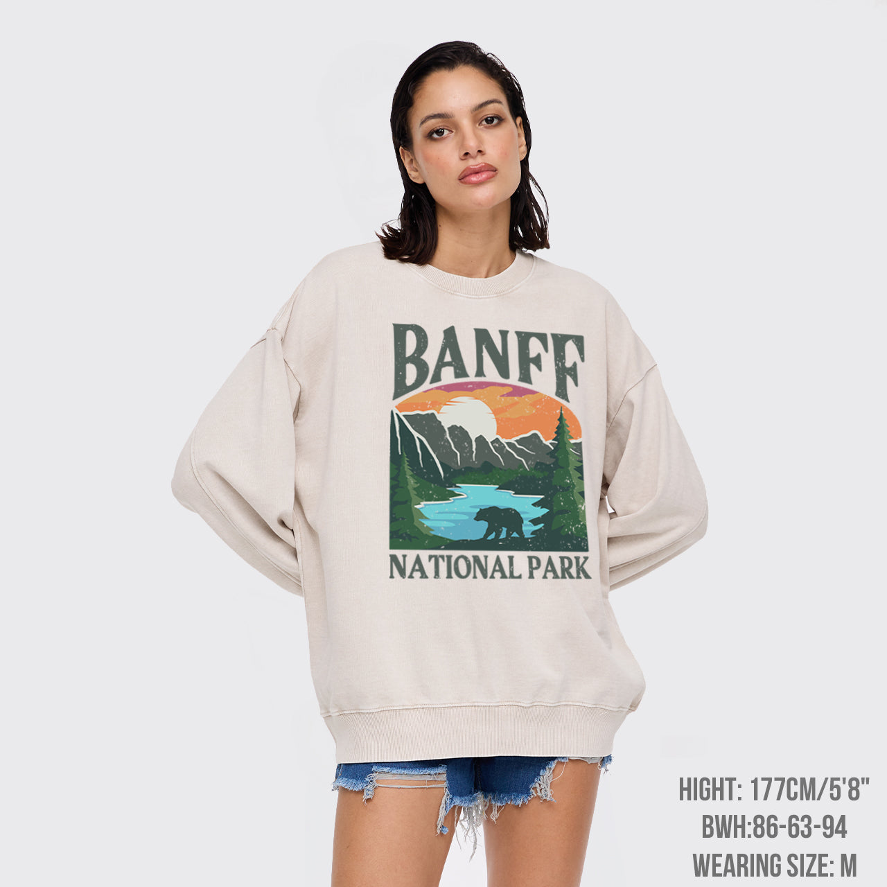Rockies Banff National Park Washed Sweatshirts