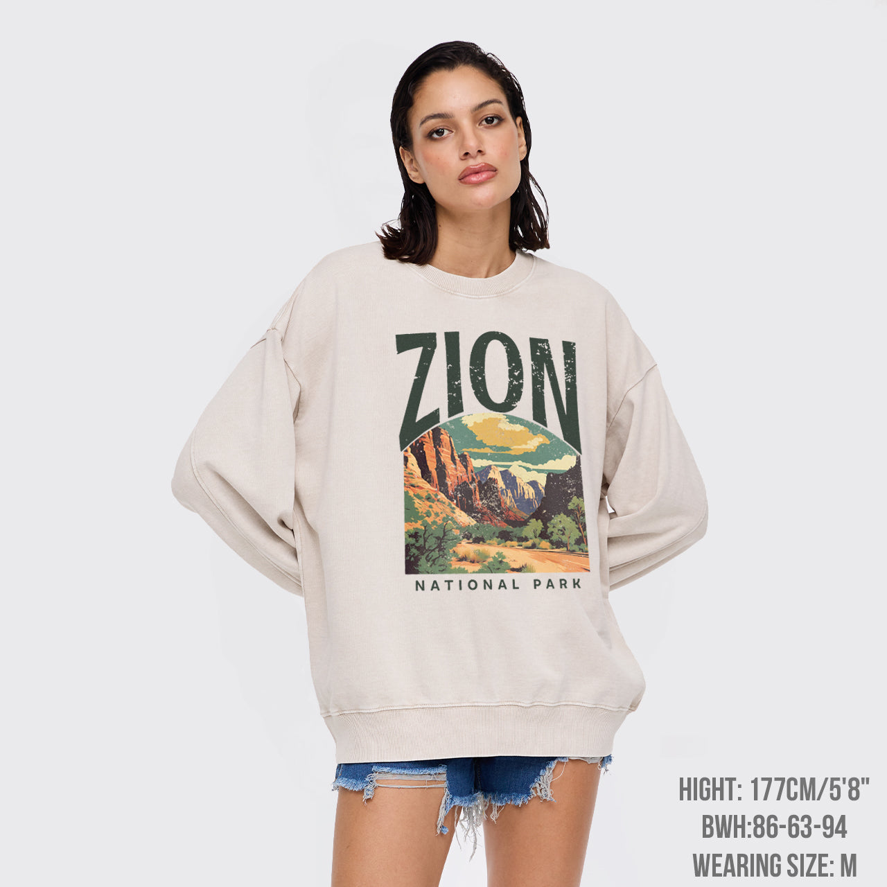 Zion National Park Washed Sweatshirts