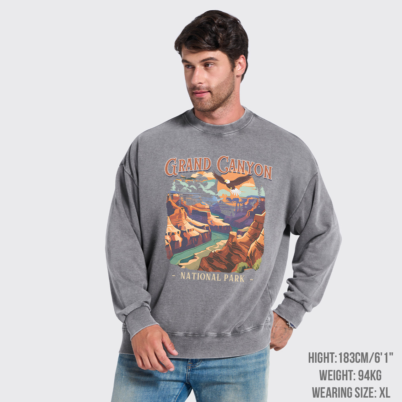 Vintage Grand Canyon National Park Washed Sweatshirts