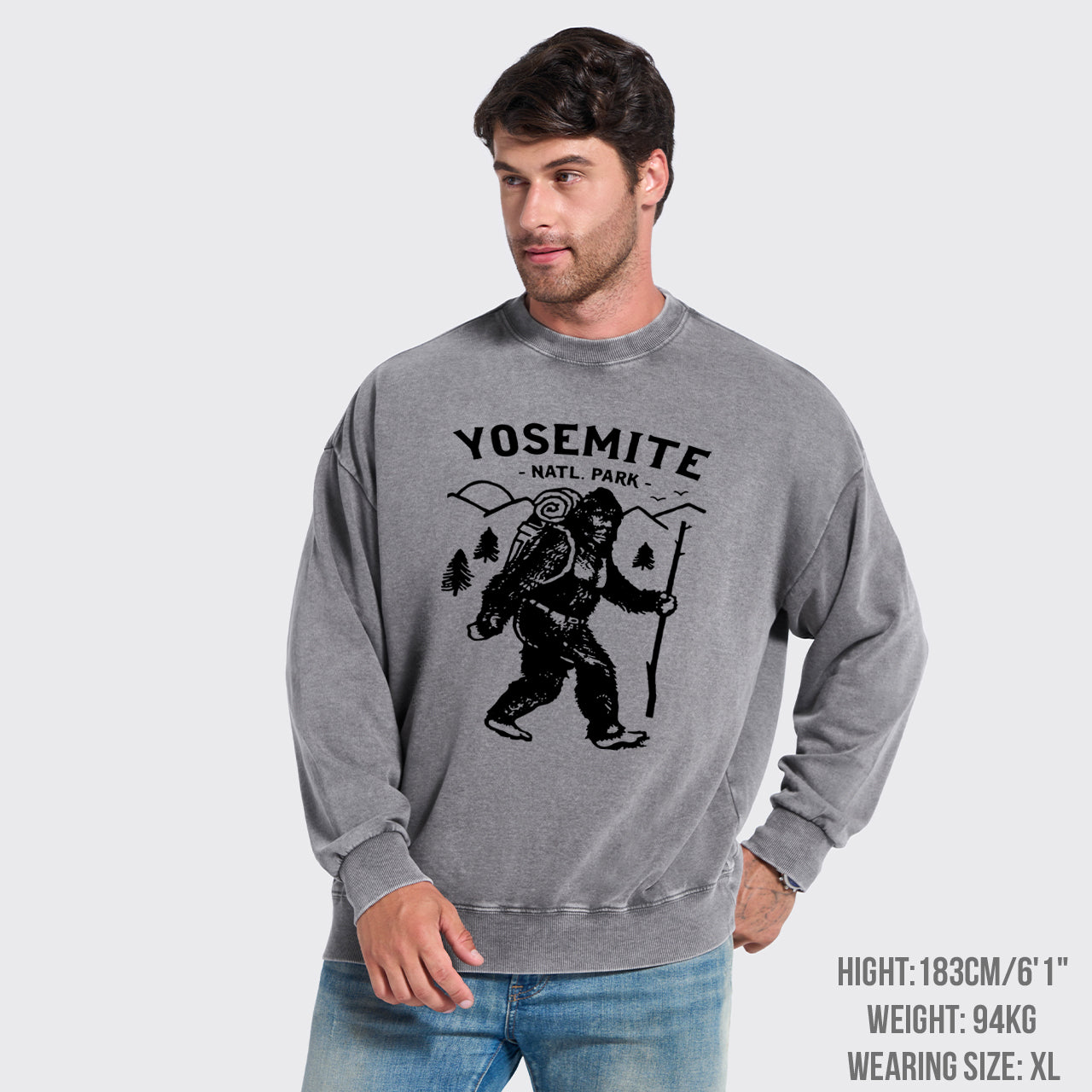 Yosemite National Park Washed Sweatshirts