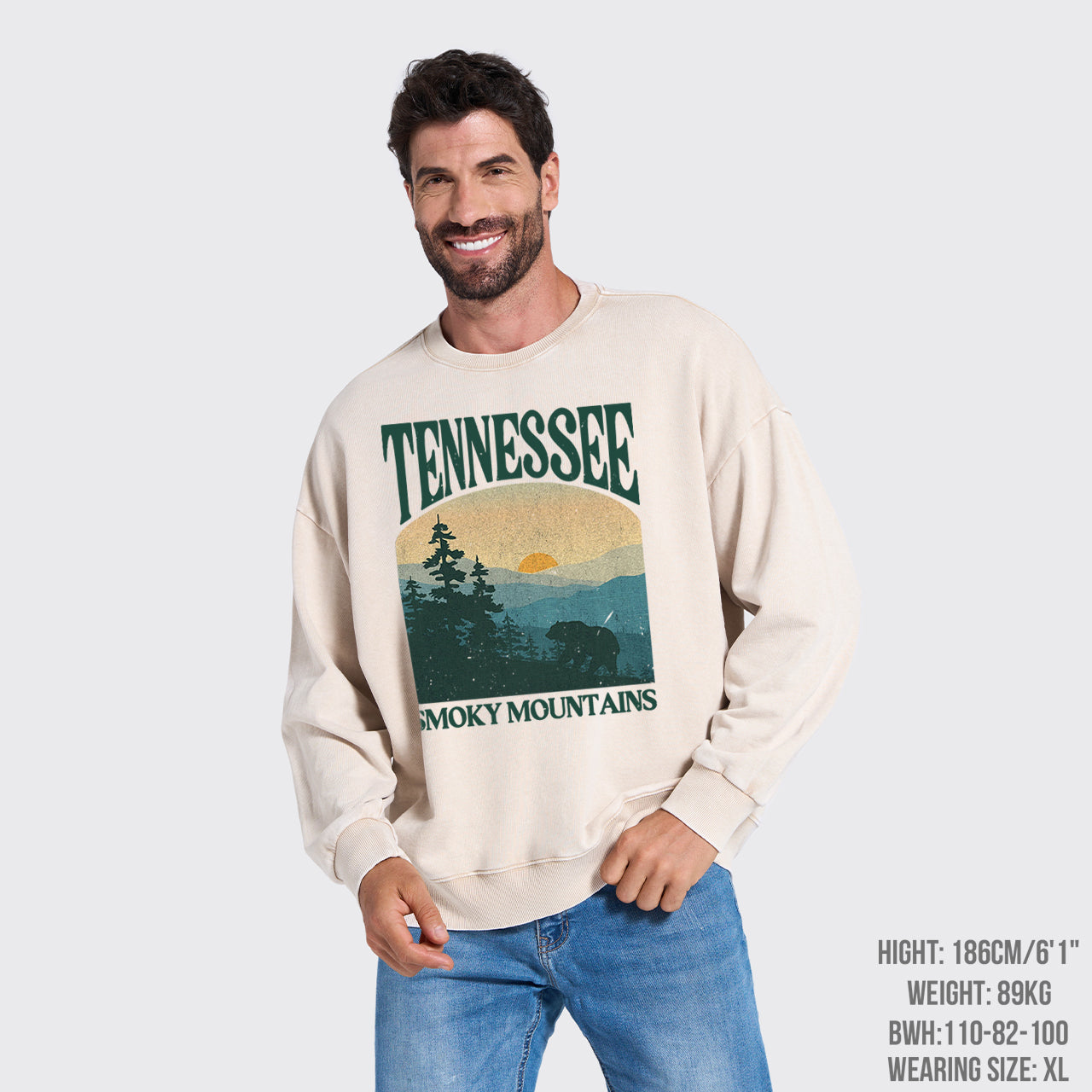 Tennessee Smoky Mountains Washed Sweatshirts