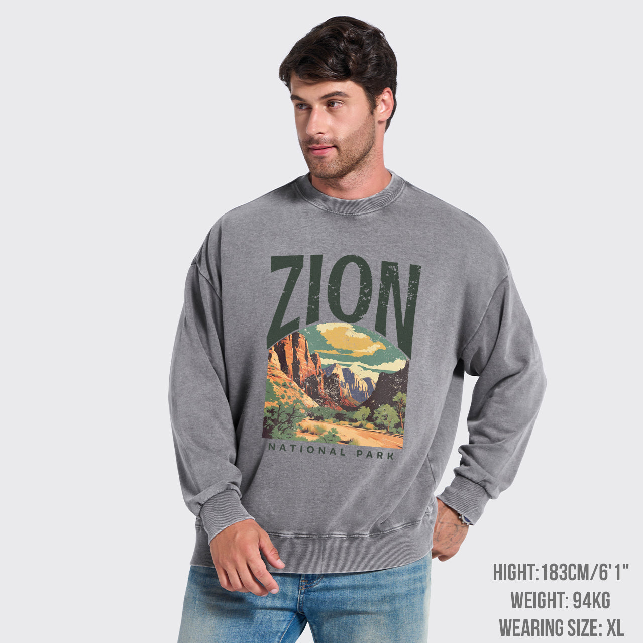 Zion National Park Washed Sweatshirts