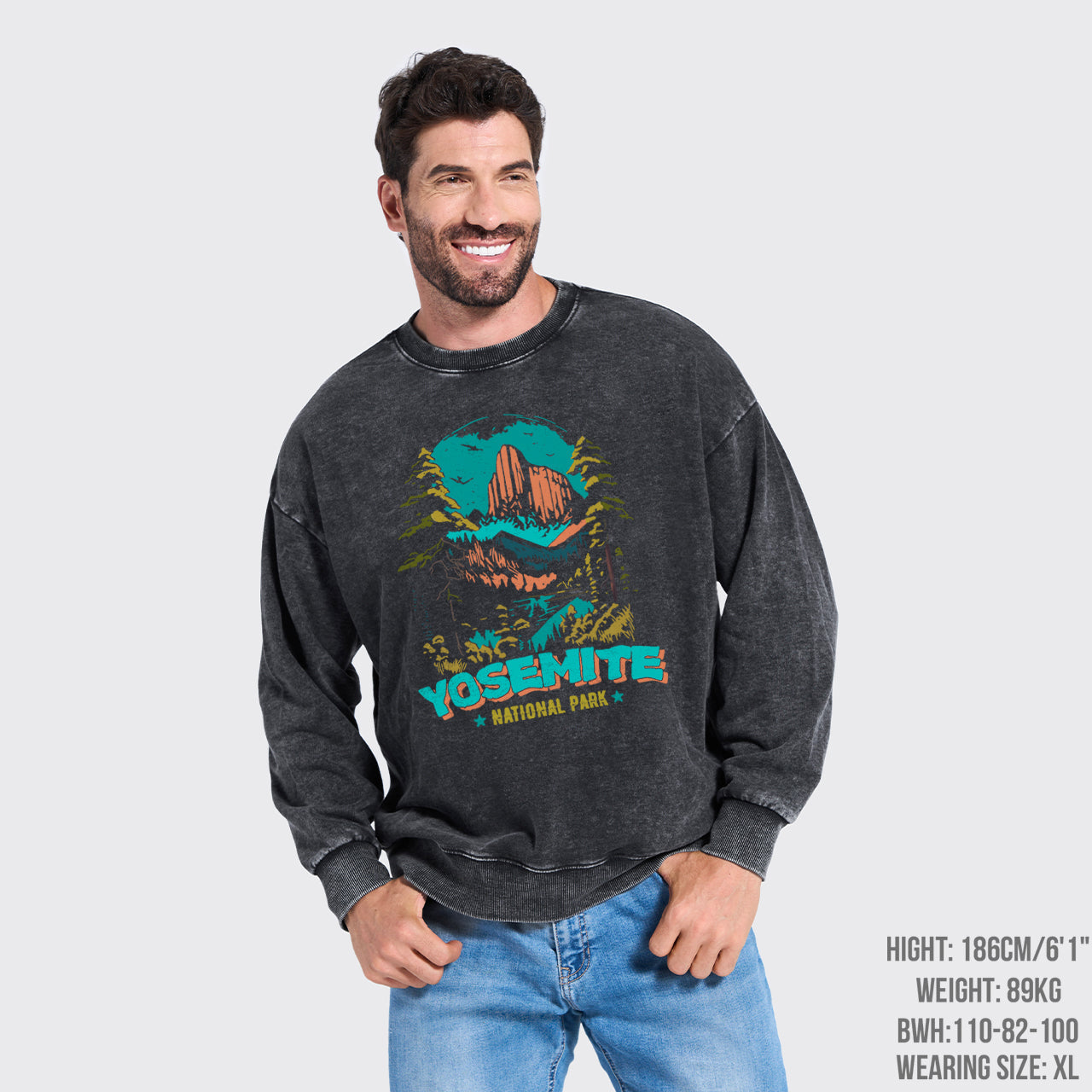 Yosemite National Park Washed Sweatshirts