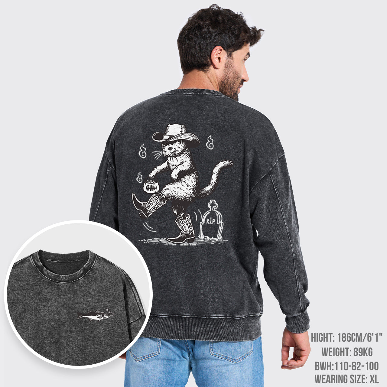 Are You Ready To Take My Grudge Washed Sweatshirts