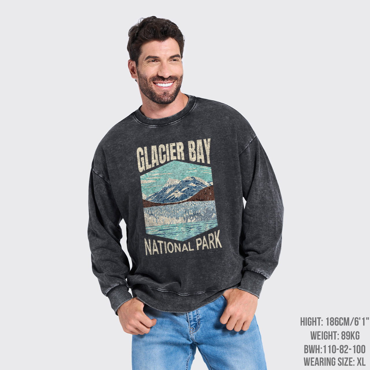 Glacier Bay National Park Washed Sweatshirts