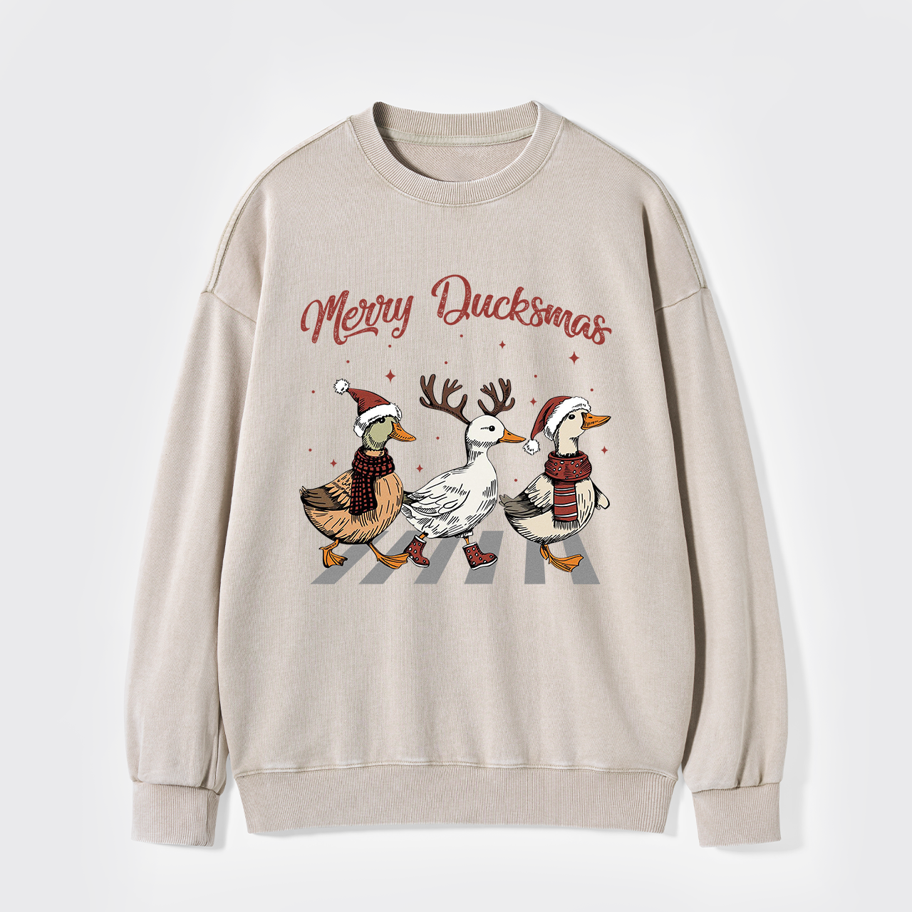Merry Ducksmas Washed Sweatshirts