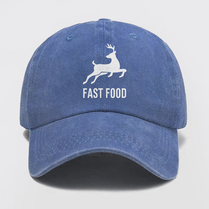Fast Food Washed Baseball Cap