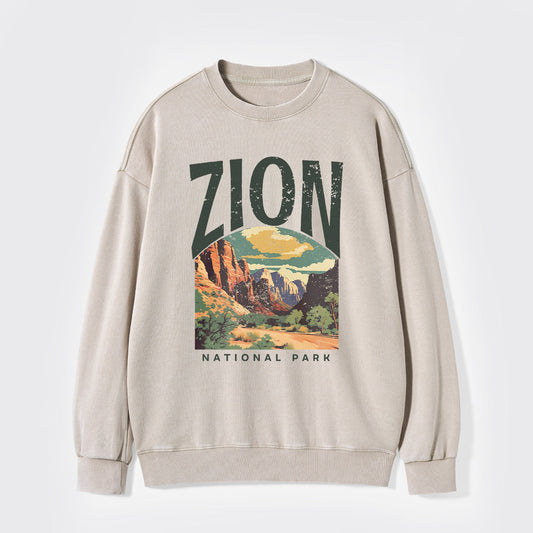 Zion National Park Washed Sweatshirts