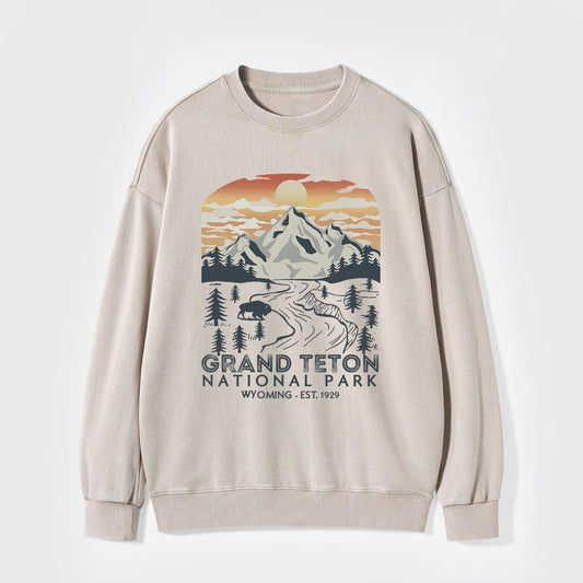 Grand Teton National Park Washed Sweatshirts