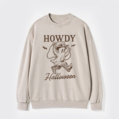 Funny Boo Ghost Halloween Washed Sweatshirts