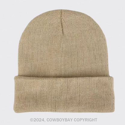 Solid Color Light Plate Knitted Beanie