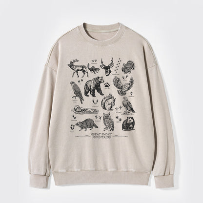 Tennessee National Park Wildlife Washed Sweatshirts