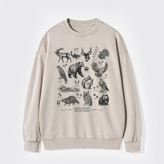 Tennessee National Park Wildlife Washed Sweatshirts