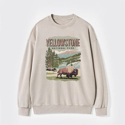 Vintage Yellowstone National Park Washed Sweatshirts