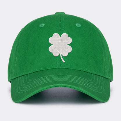 Four Leaves Clover Embroidered Baseball Cap