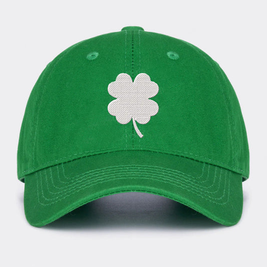 Four Leaves Clover Embroidered Baseball Cap