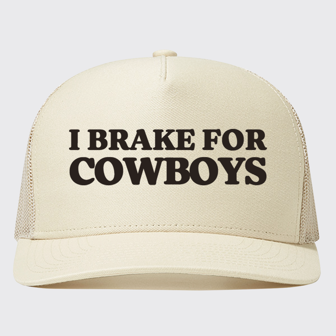 I Brake For Cowboys Trucker Hat