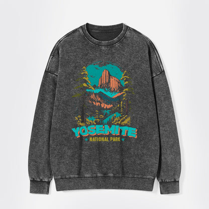 Yosemite National Park Washed Sweatshirts