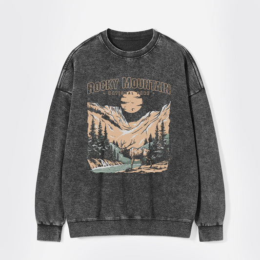 Rocky Mountain National Park Washed Sweatshirts