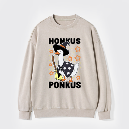 Honkus Ponkus Washed Sweatshirts