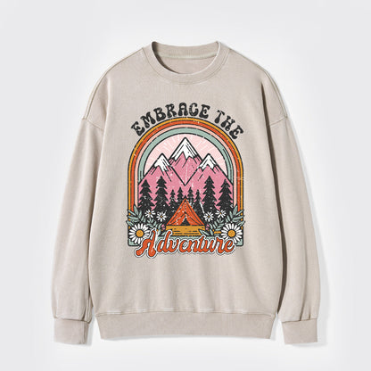 Embrace The Adventure Washed Sweatshirts