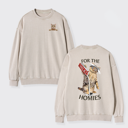 For The Homies Washed Sweatshirts