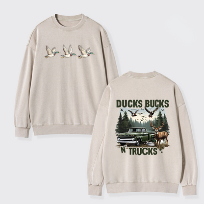 Bucks Ducks N'trucks Washed Sweatshirts