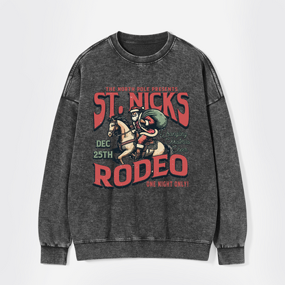 St, Nick's Rodeo Washed Sweatshirts