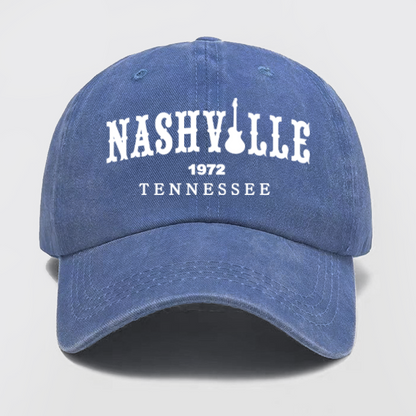 Nashville Tennessee Washed Baseball Cap