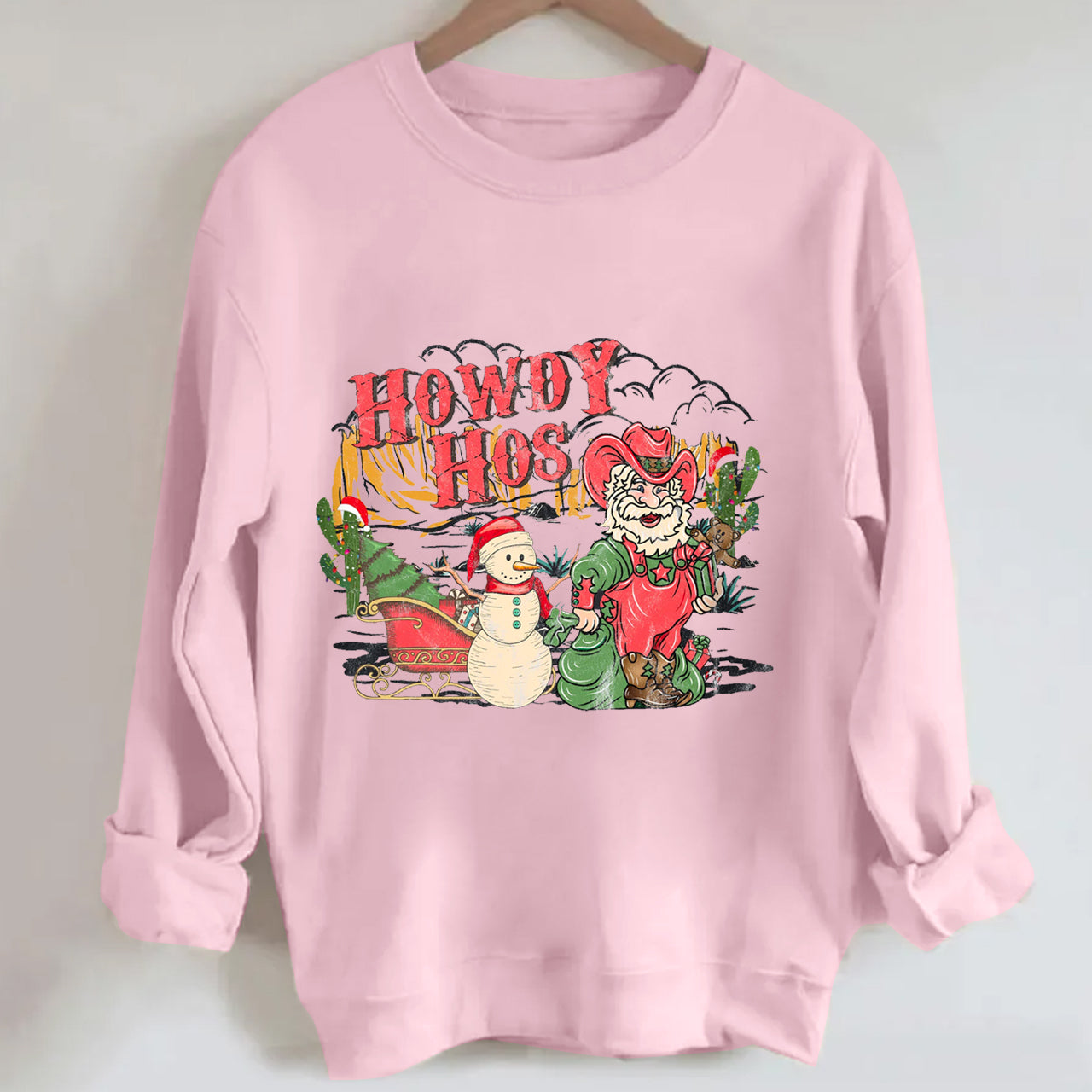Christmas Denim Collection Howdy Hos Sweatshirt
