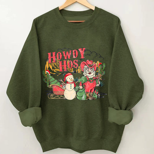 Christmas Denim Collection Howdy Hos Sweatshirt