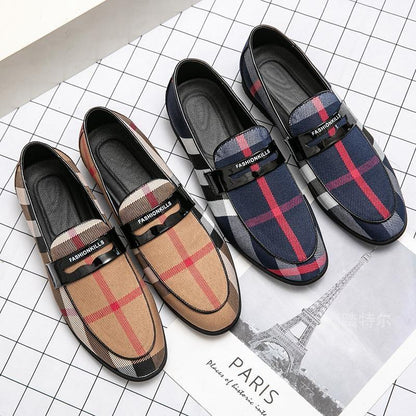 New classic formal color matching casual leather shoes 1024022105