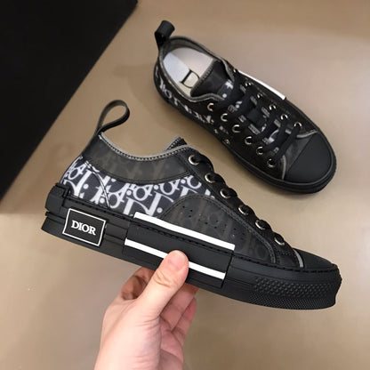 B21 Black Low-top Canvas Sneakers