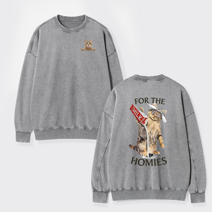 For The Homies Washed Sweatshirts