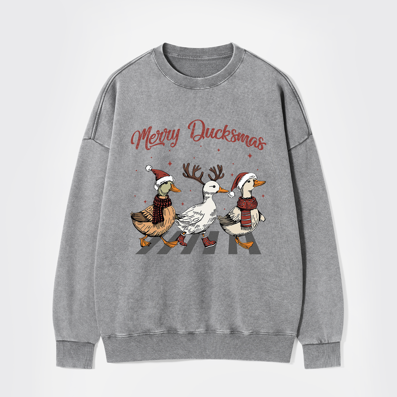 Merry Ducksmas Washed Sweatshirts