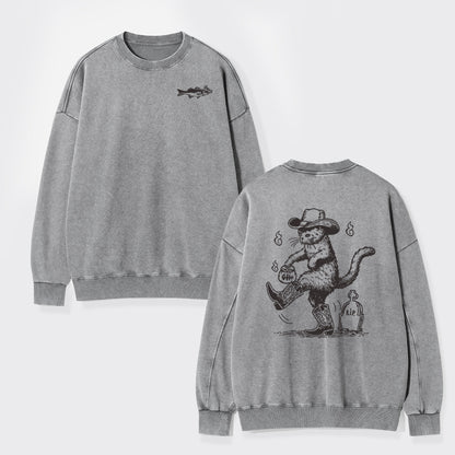 Are You Ready To Take My Grudge Washed Sweatshirts