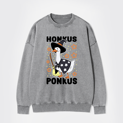 Honkus Ponkus Washed Sweatshirts