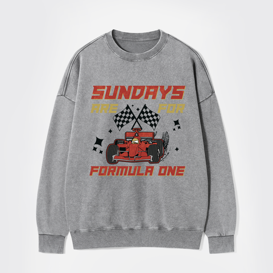 Sundays Are For F1 Racing Washed Sweatshirts