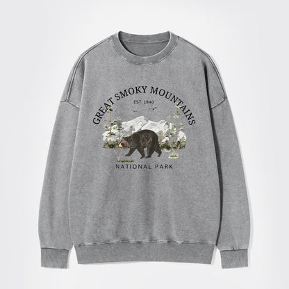 Great Smoky Mountains National Park EST.1940 Washed Sweatshirts