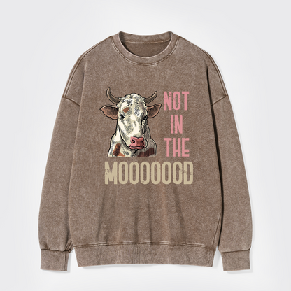 Funny Farmer Quote Cow Washed Sweatshirts