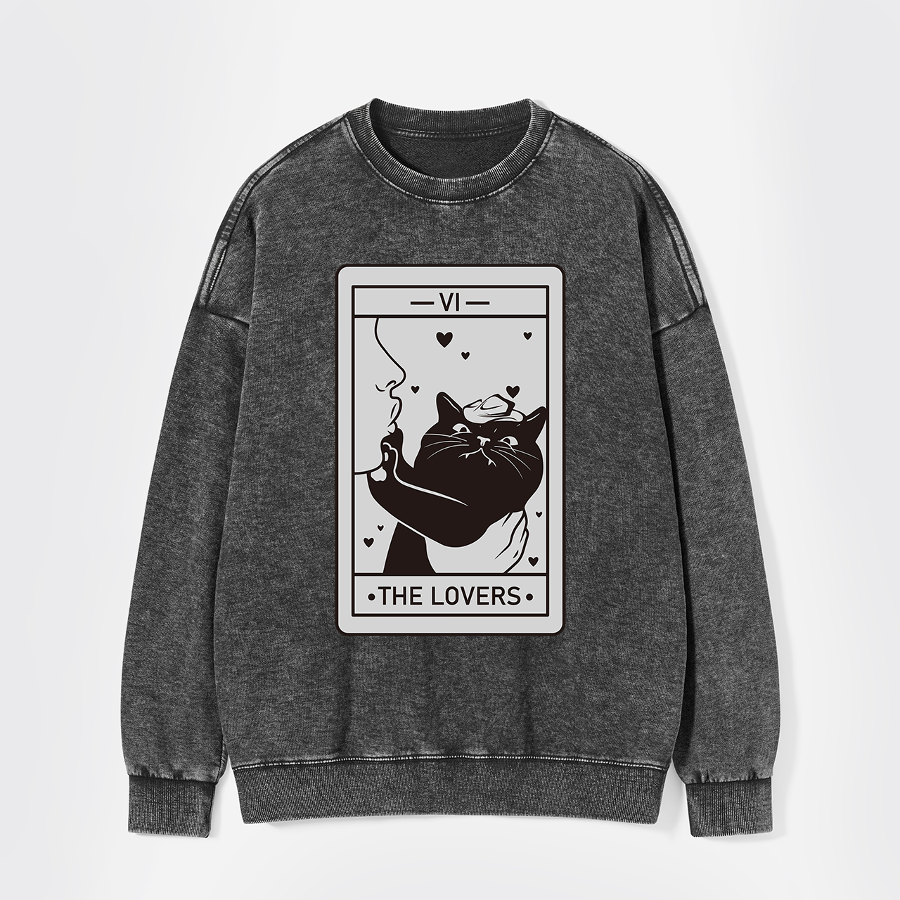 Tarot Cat Washed Sweatshirts