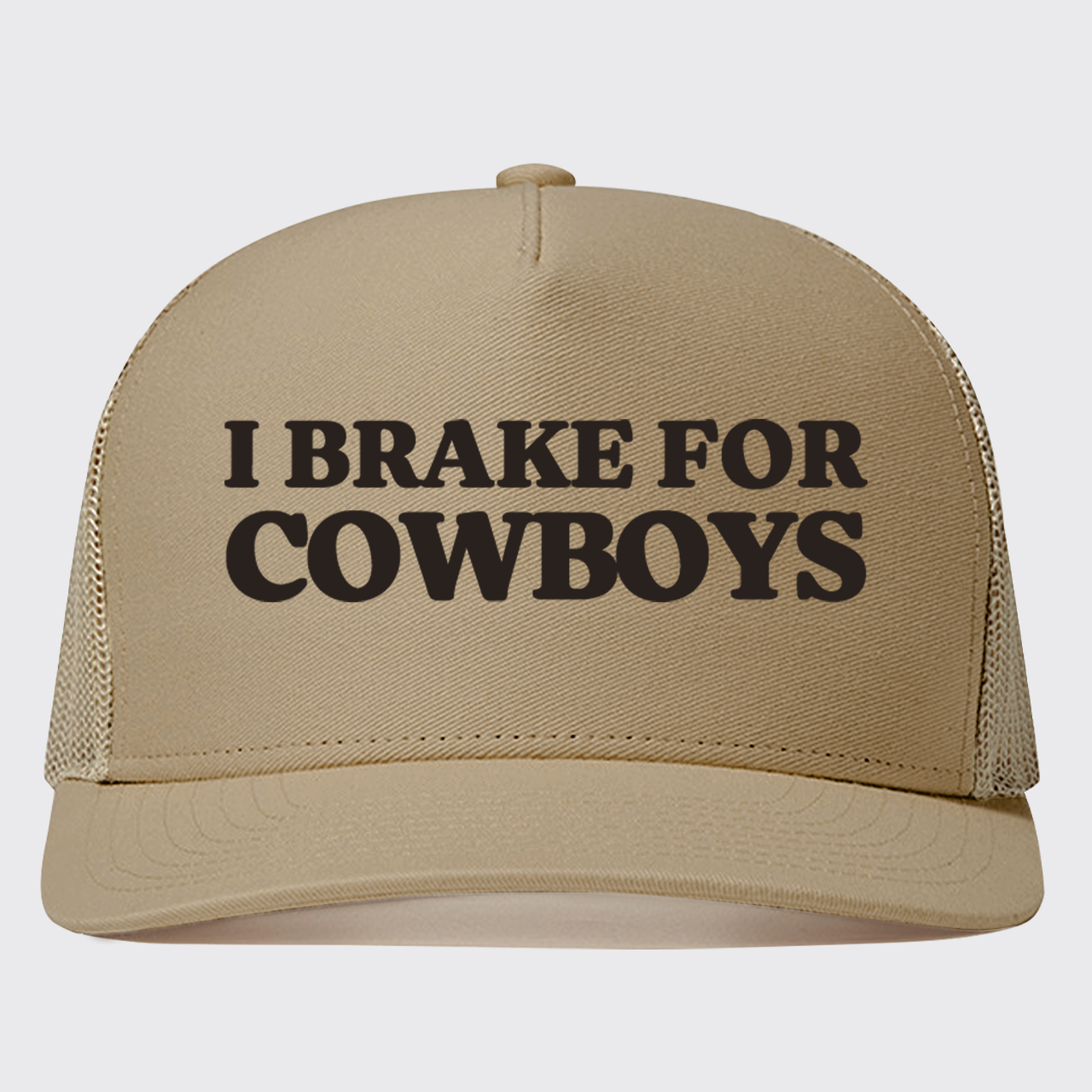 I Brake For Cowboys Trucker Hat