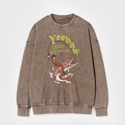 Wranglers Cowboy Fishing Club Washed Sweatshirts