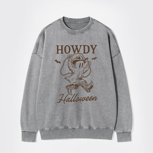Funny Boo Ghost Halloween Washed Sweatshirts
