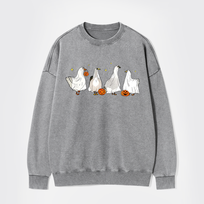 Halloween Ghost Ducks Sweatshirts